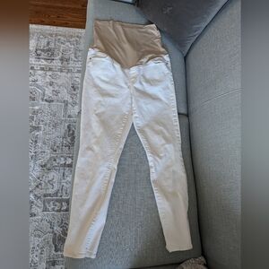 LOFT White Straight Leg Jeans